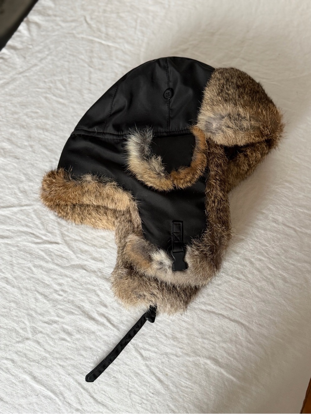 Men’s Kamosa Fur Lined Winter Trapper Hat Ear Flaps Size Large